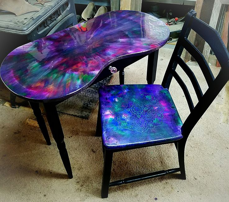 Colored epoxy deals tables