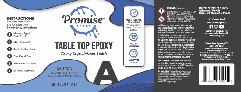 Promise Epoxy 1 gallon table top epoxy part a
